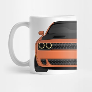 DODGE HELLCAT FRONT CORAL Mug